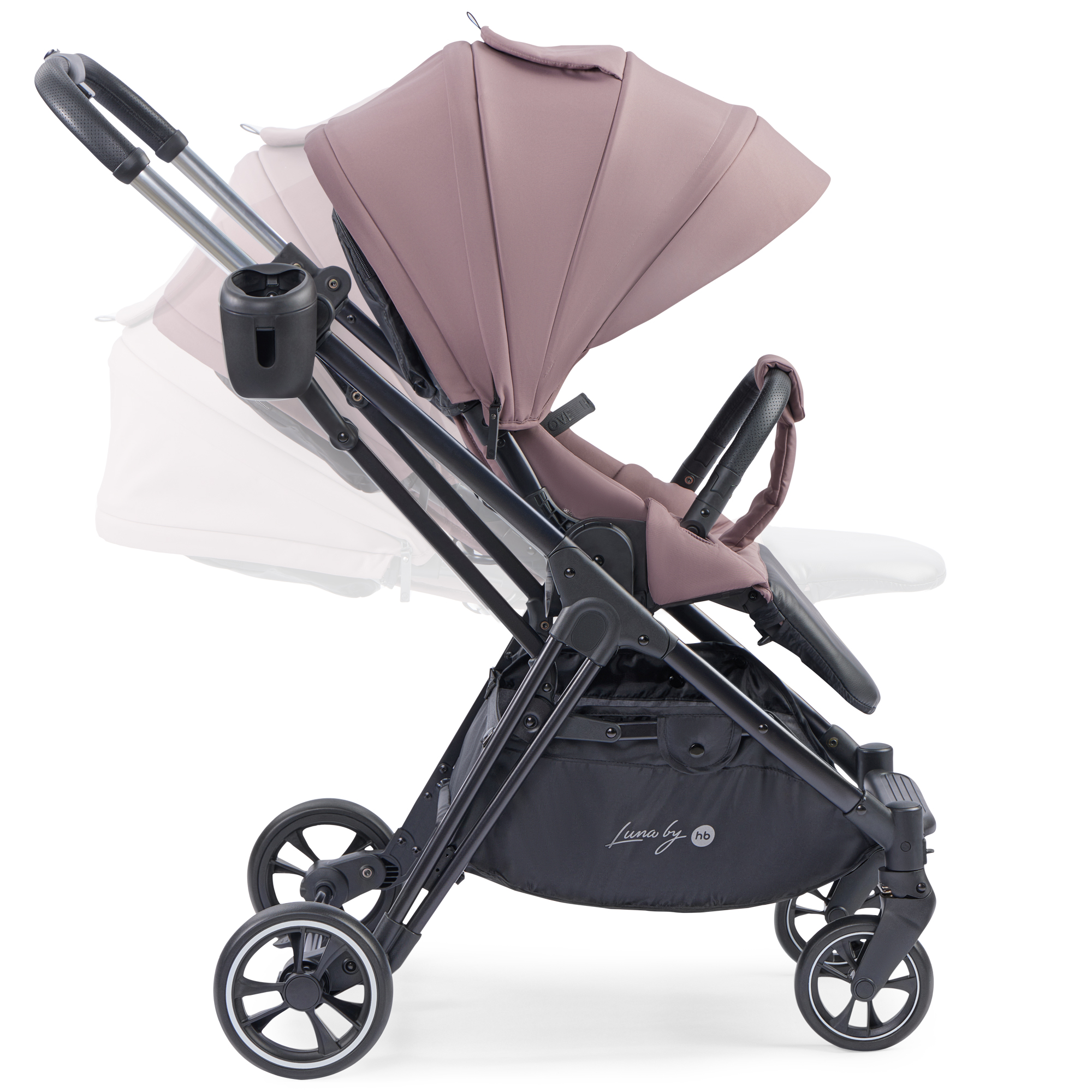 Коляска прогулочная Happy Baby Luna розовый - фото 20