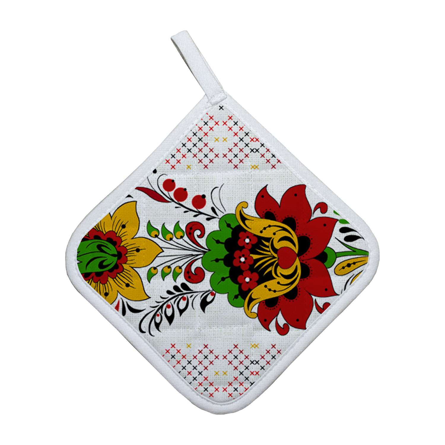 Прихватка Русский дом Вышиванка 18*18 - фото 1