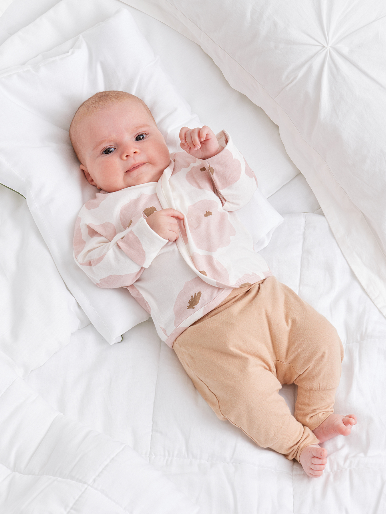 Рубашка 2 шт Happy Baby 90123_beige-flowers - фото 8