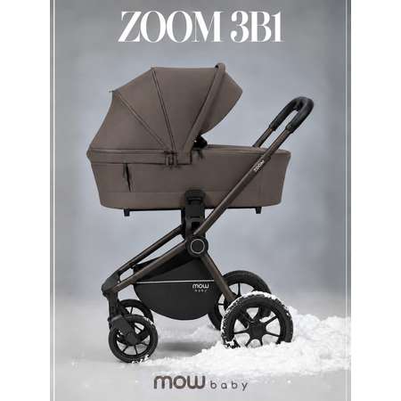 Коляска 3в1 MOWbaby Zoom new коричневый