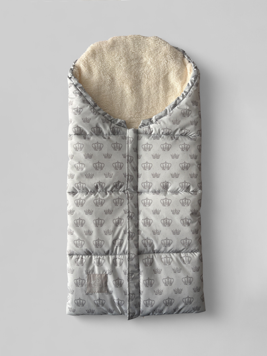 Конверт в коляску Bunnyphant серебряный - фото 3