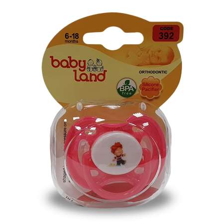 Пустышка Baby Land силикон анатомическая от 6 мес.