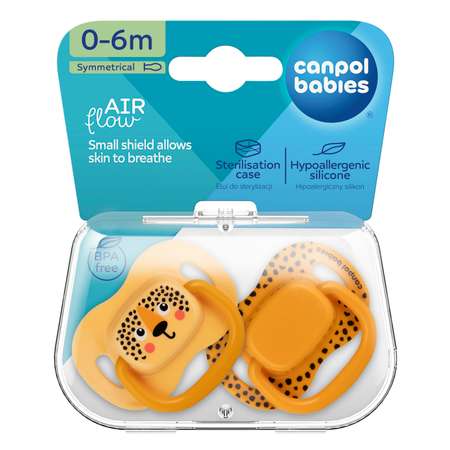 Пустышка Canpol Babies силикон от 0 мес. 2 шт.