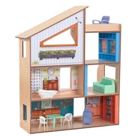 Домик для кукол KidKraft с мебелью