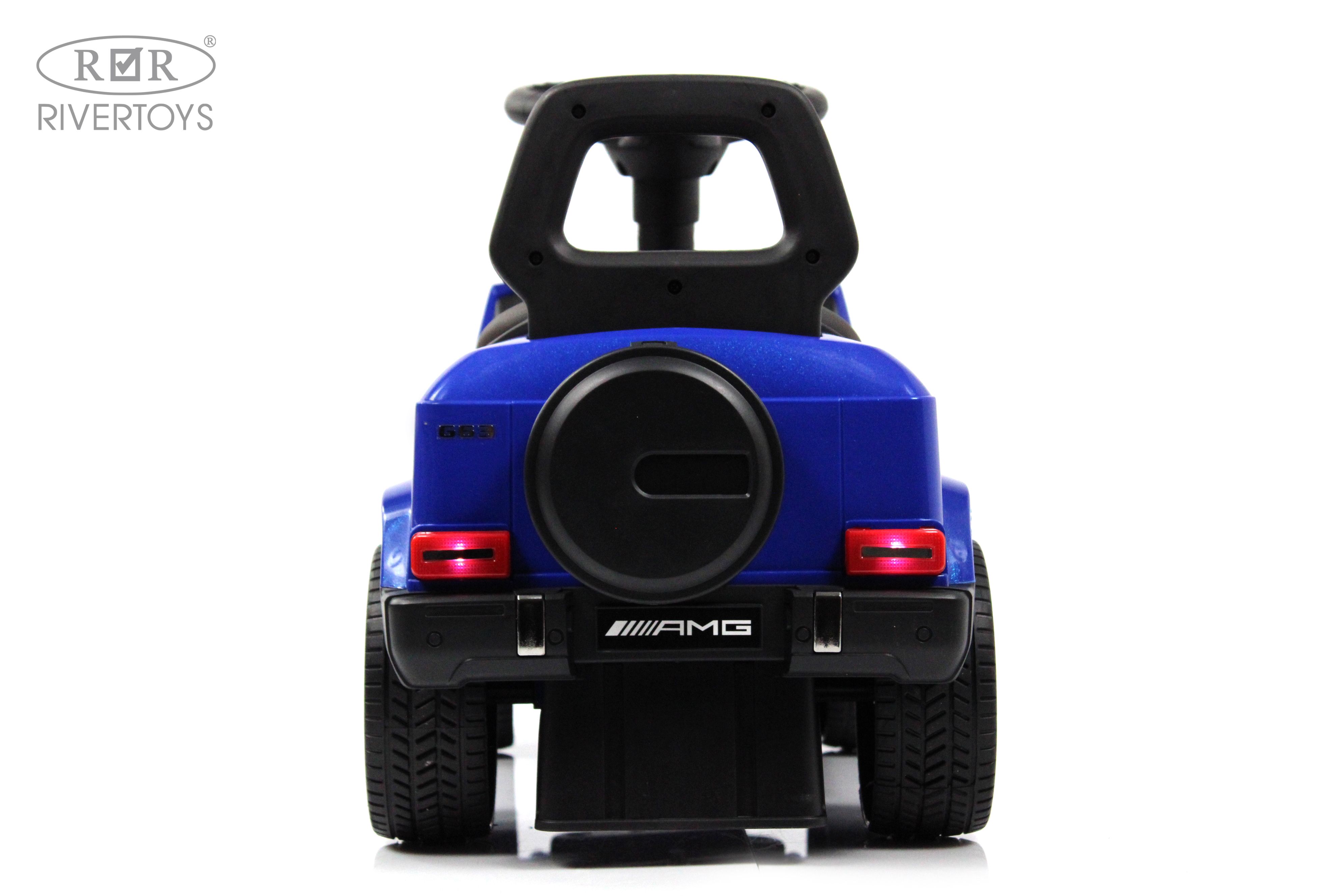 Каталка RIVERTOYS Mercedes-Benz G63 Blue Diamond синий - фото 16