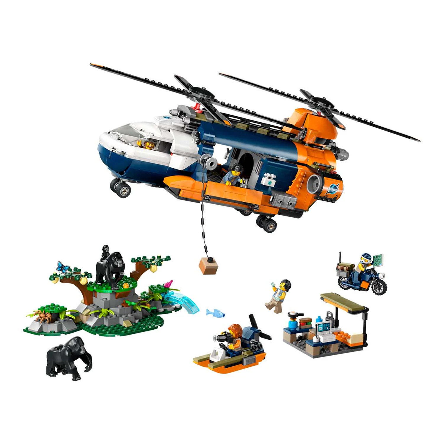 Конструктор LEGO City Вертолет исследователей 881 дет. - фото 12