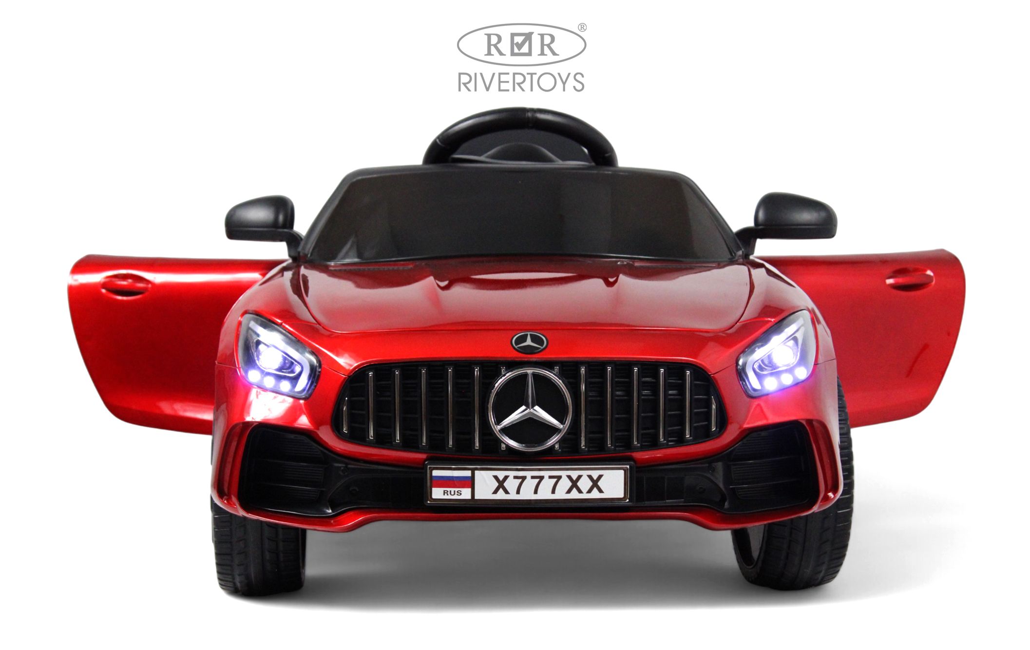 Электромобиль RIVERTOYS Mercedes X777XX-AMG-RED-GLANEC С пультом ДУ - фото 18