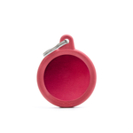 Адресник для животных MY FAMILY Круг красный с контуром