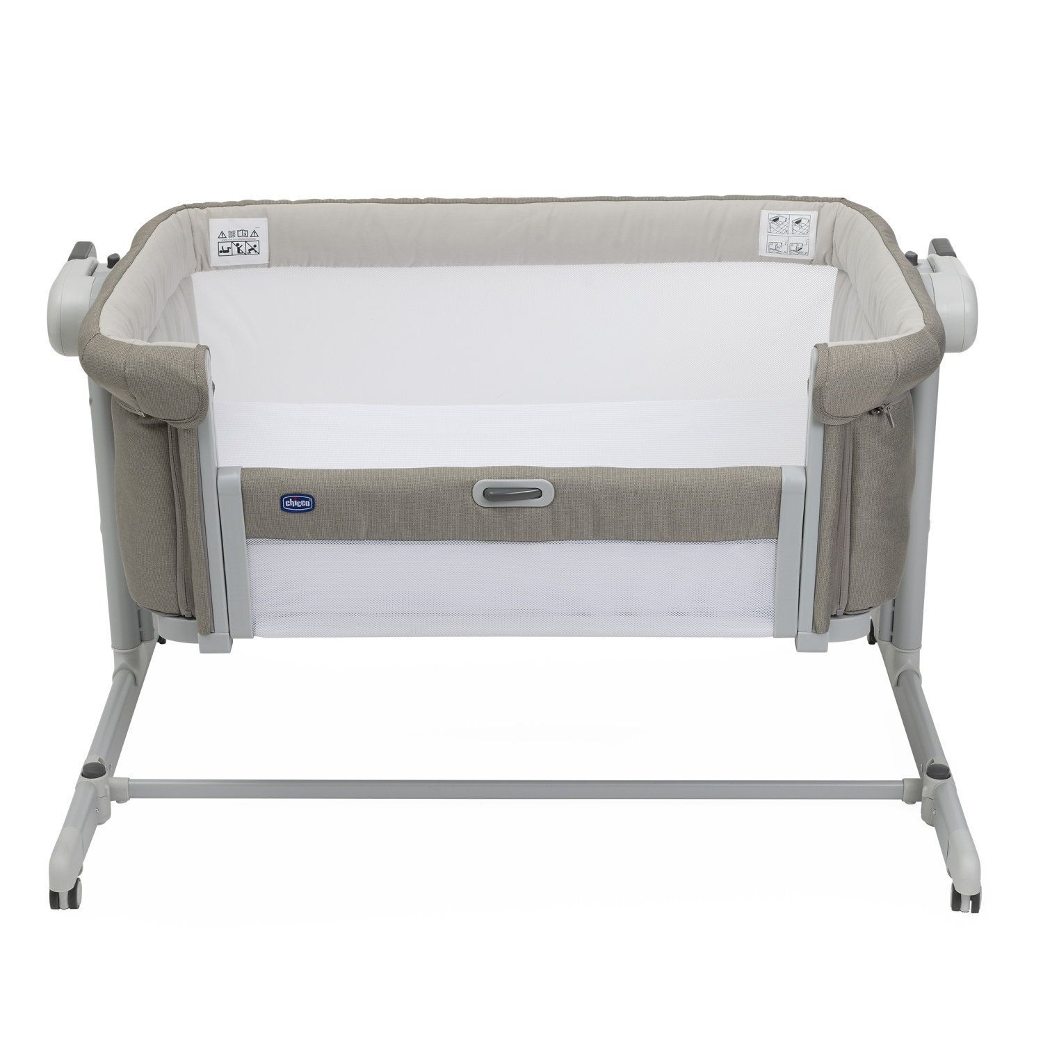 Детская кроватка Chicco Next2Me Magic Evo с рождения до 6 месяцев Desert Taupe прямоугольная, без маятника - фото 9