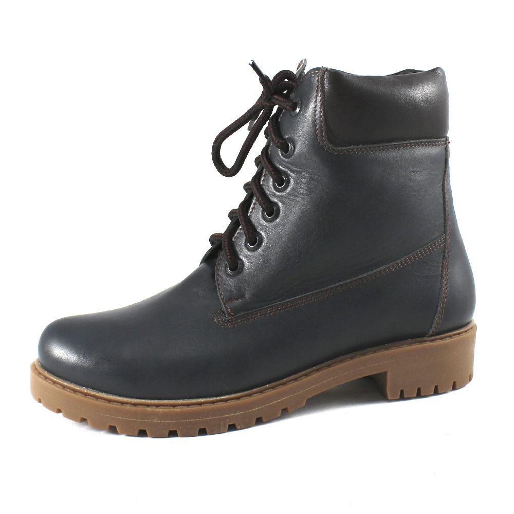 Ботинки Europen 1676Б-СВ EUROPEN Ботинки женские,синий кожа - фото 1