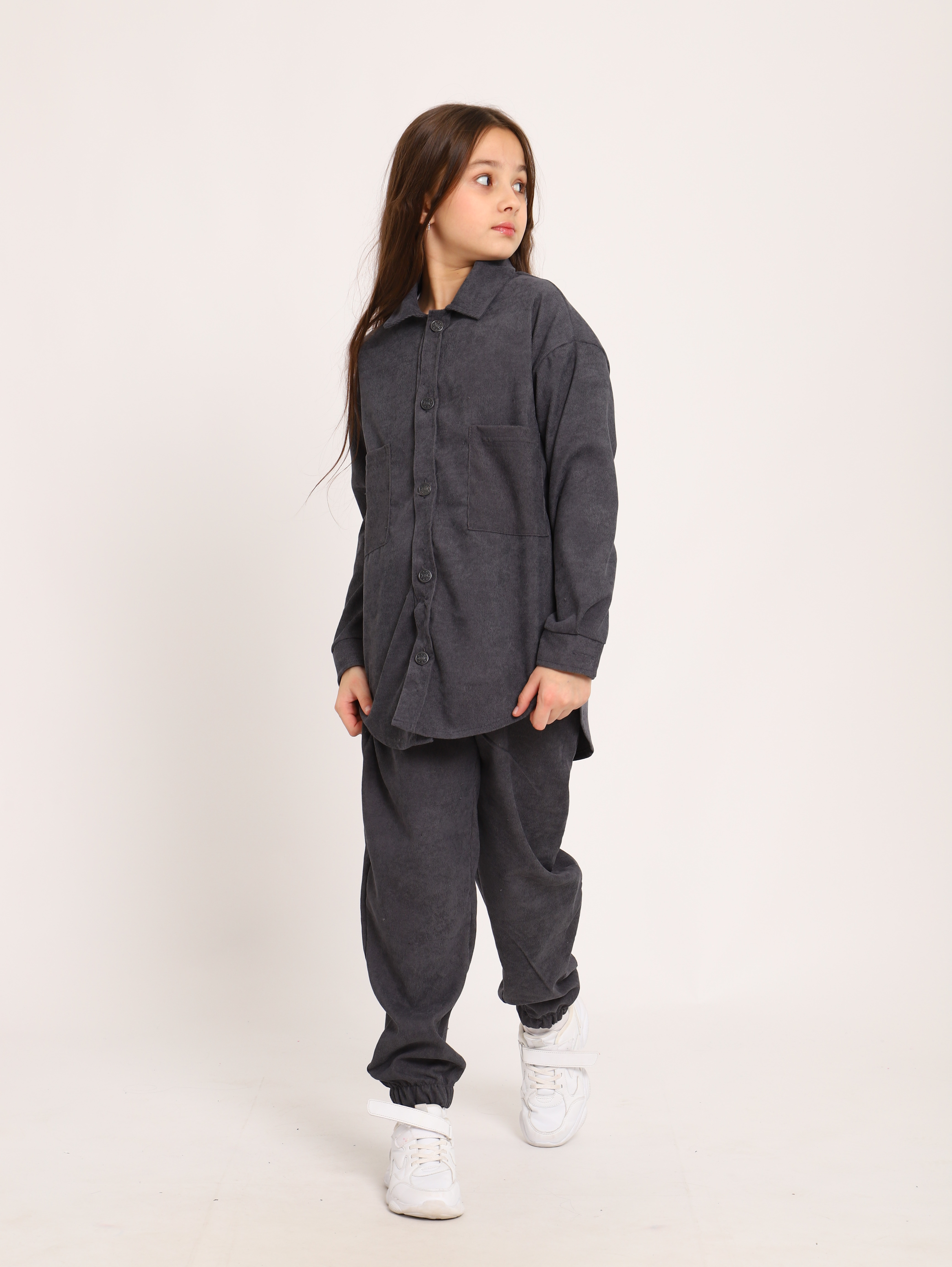 Костюм ЛАДОШКИ Костюм Вельвет графит - фото 6