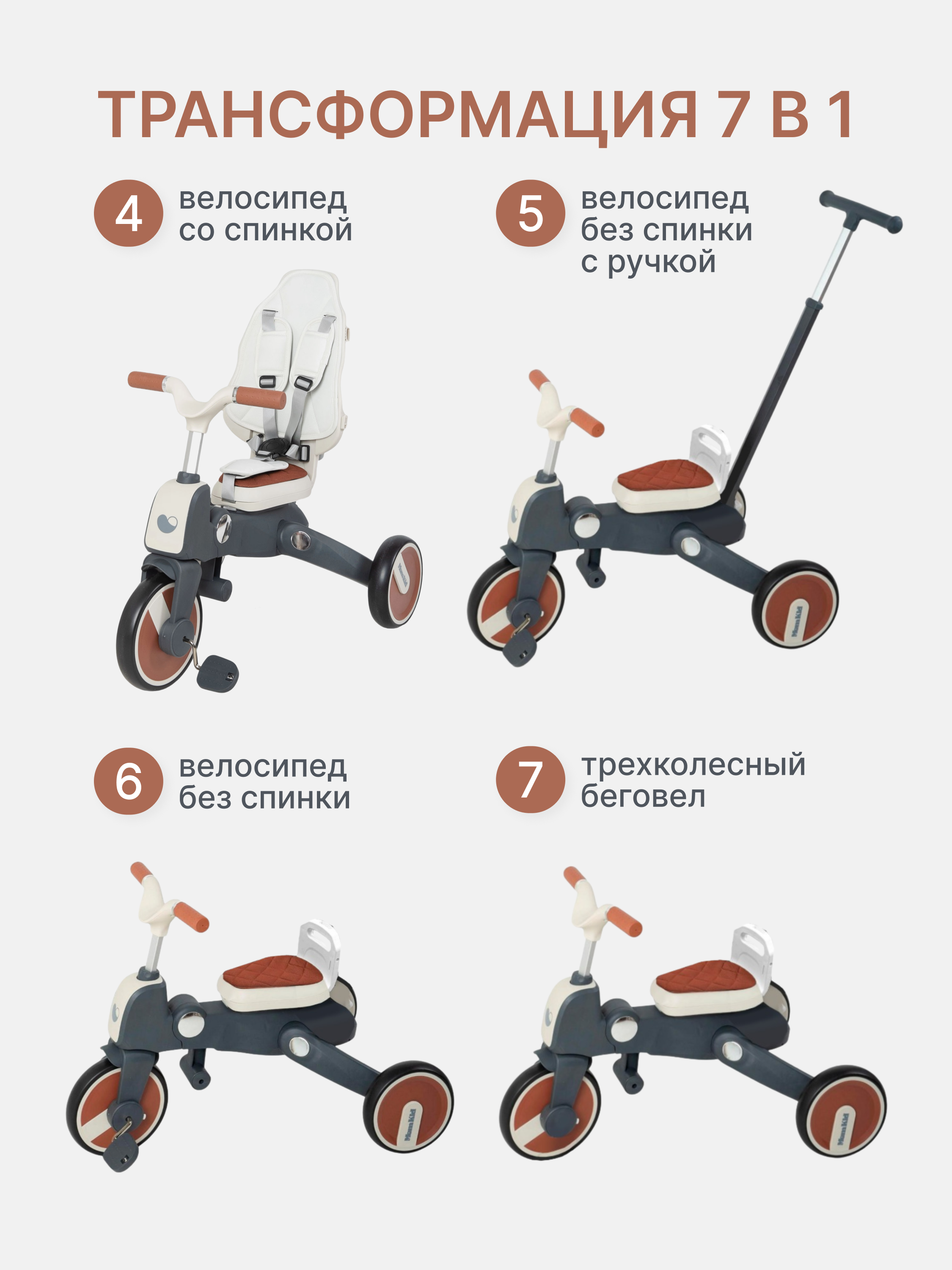 Велосипед-беговел MomKid - фото 3