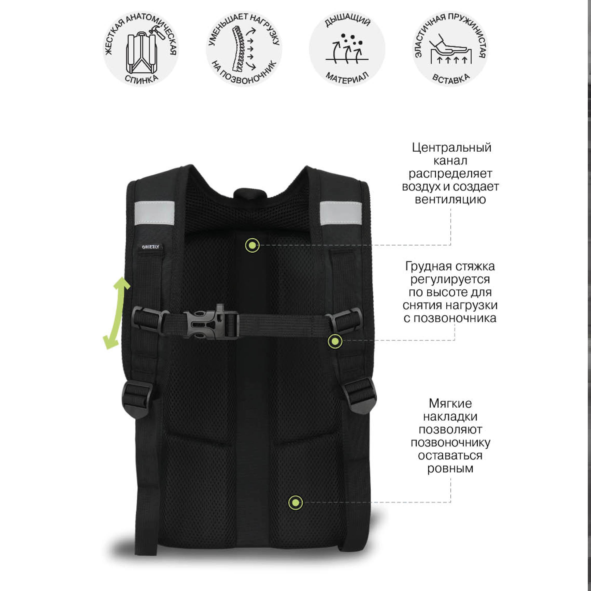 Ранец Grizzly Для мальчика - фото 8