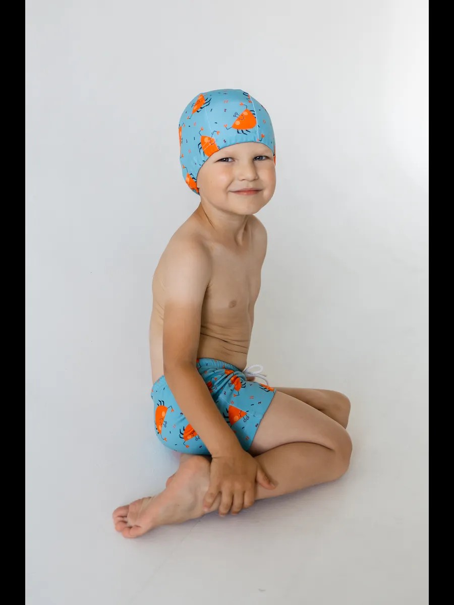 Шапочка для плавания Мамин Я Крабики размер 0-3 года - фото 5