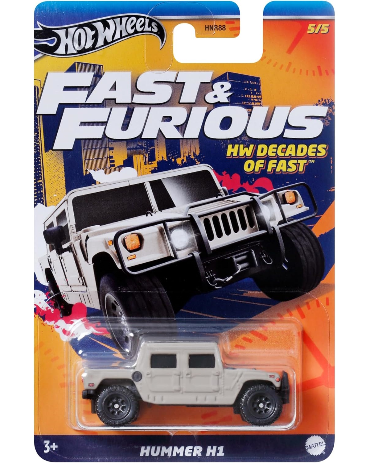 Автомобиль Hot Wheels Hummer Fast and Furious 1:64 HNR88/HRW45 - фото 5
