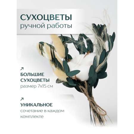 Диффузор с сухоцветами в Премиум тубусе Accents Almond Milk
