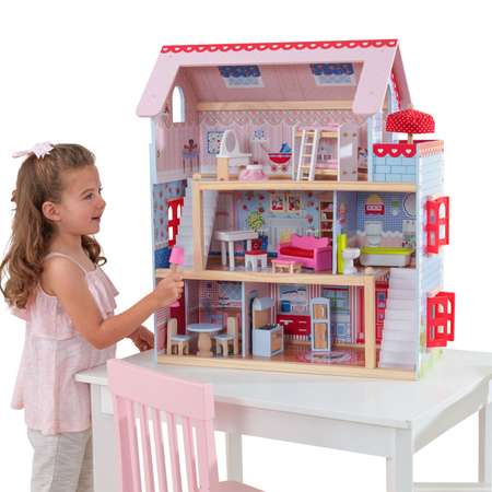 Домик для кукол KidKraft с мебелью