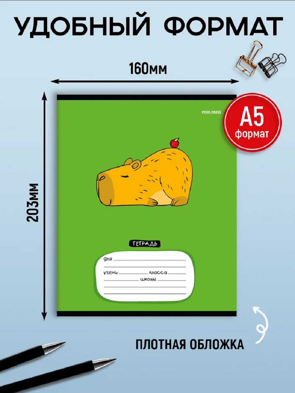 Тетрадь Prof-Press клетка 12 лист. 20 шт. - фото 3