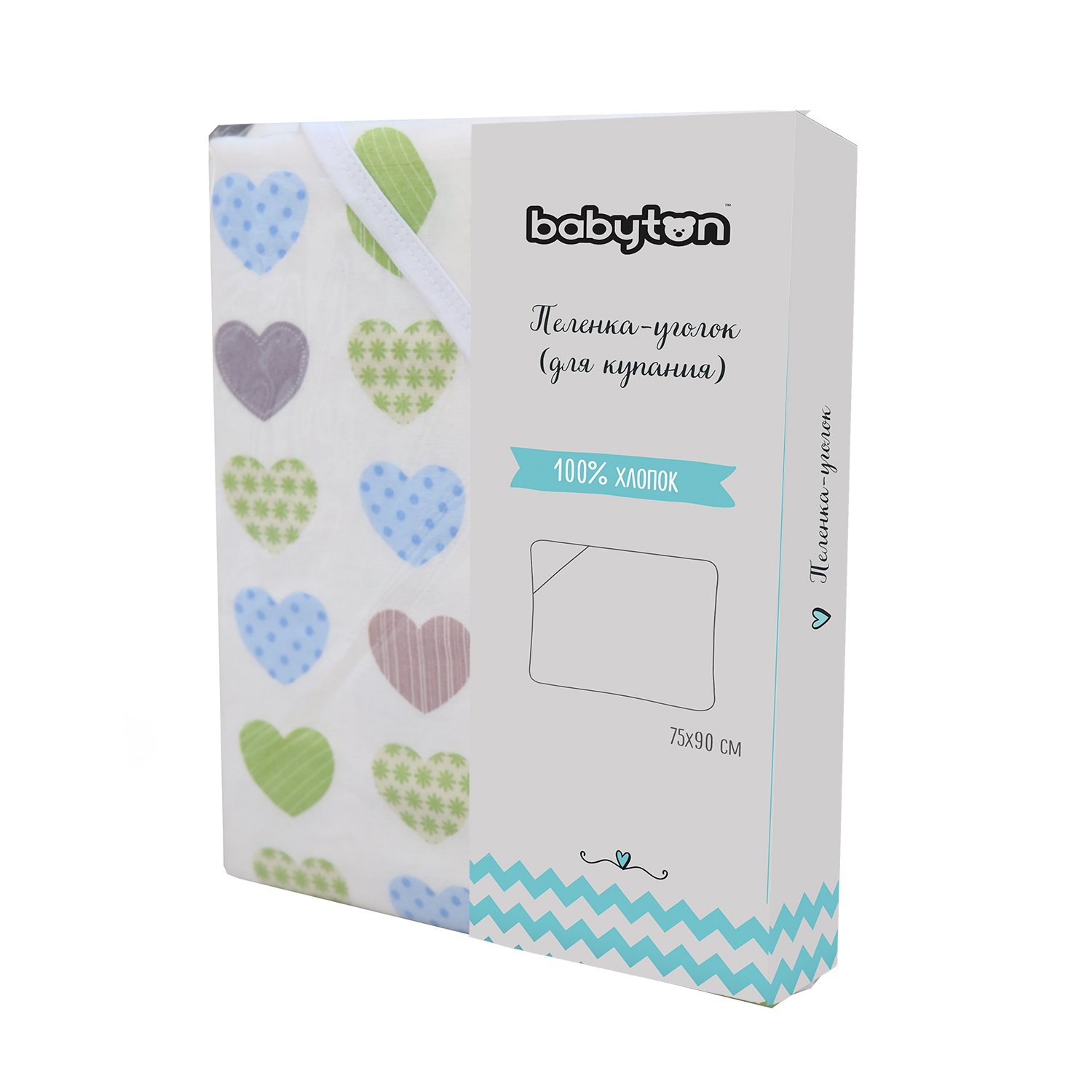 Полотенце Babyton Сердечки - фото 5