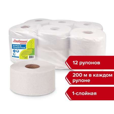 Туалетная бумага Любаша 12 шт.