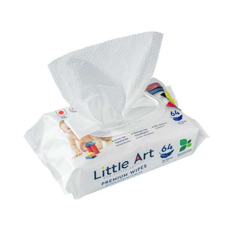Влажные салфетки Little Art 64 шт.