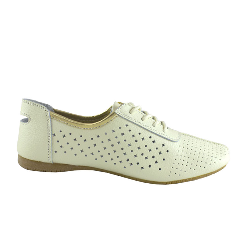 Туфли Europen 9083-СВ EUROPEN Кеды женские,бежевый - фото 2