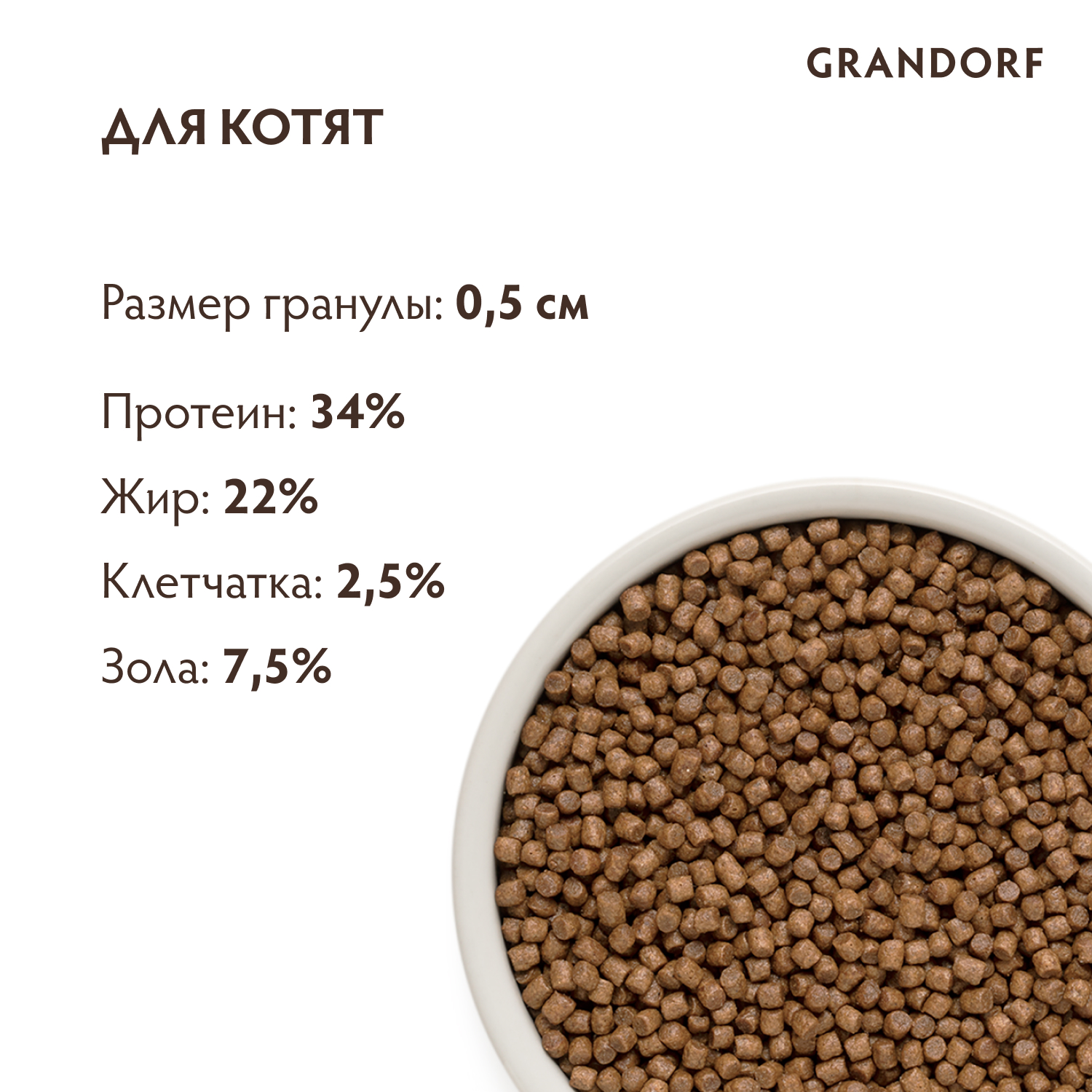 Корм для котят Grandorf 2кг ягненок с индейкой - фото 2