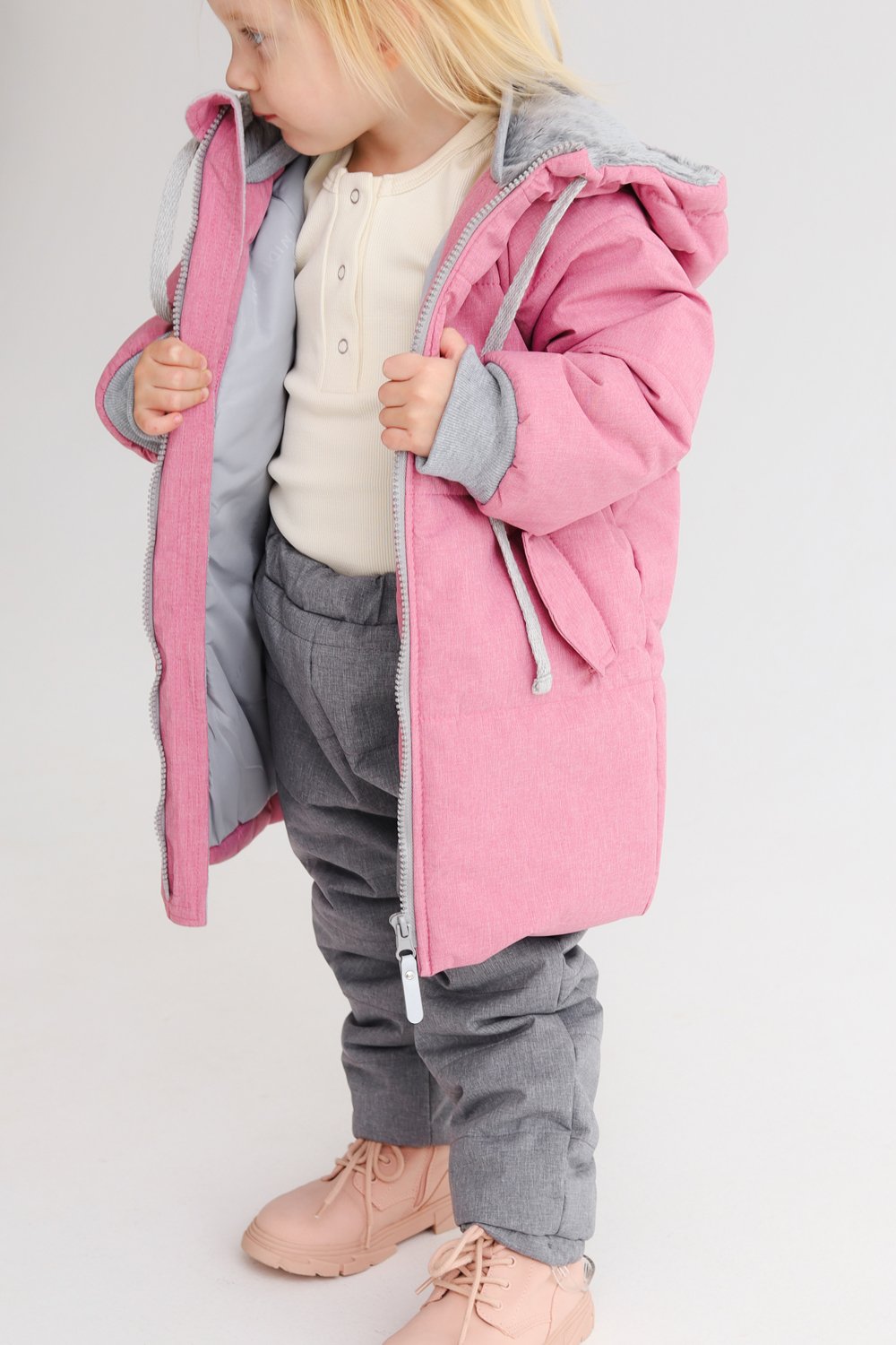 Брюки MINIDINO MDW1-TW004/0Брюки стеганые зимние акула - фото 1