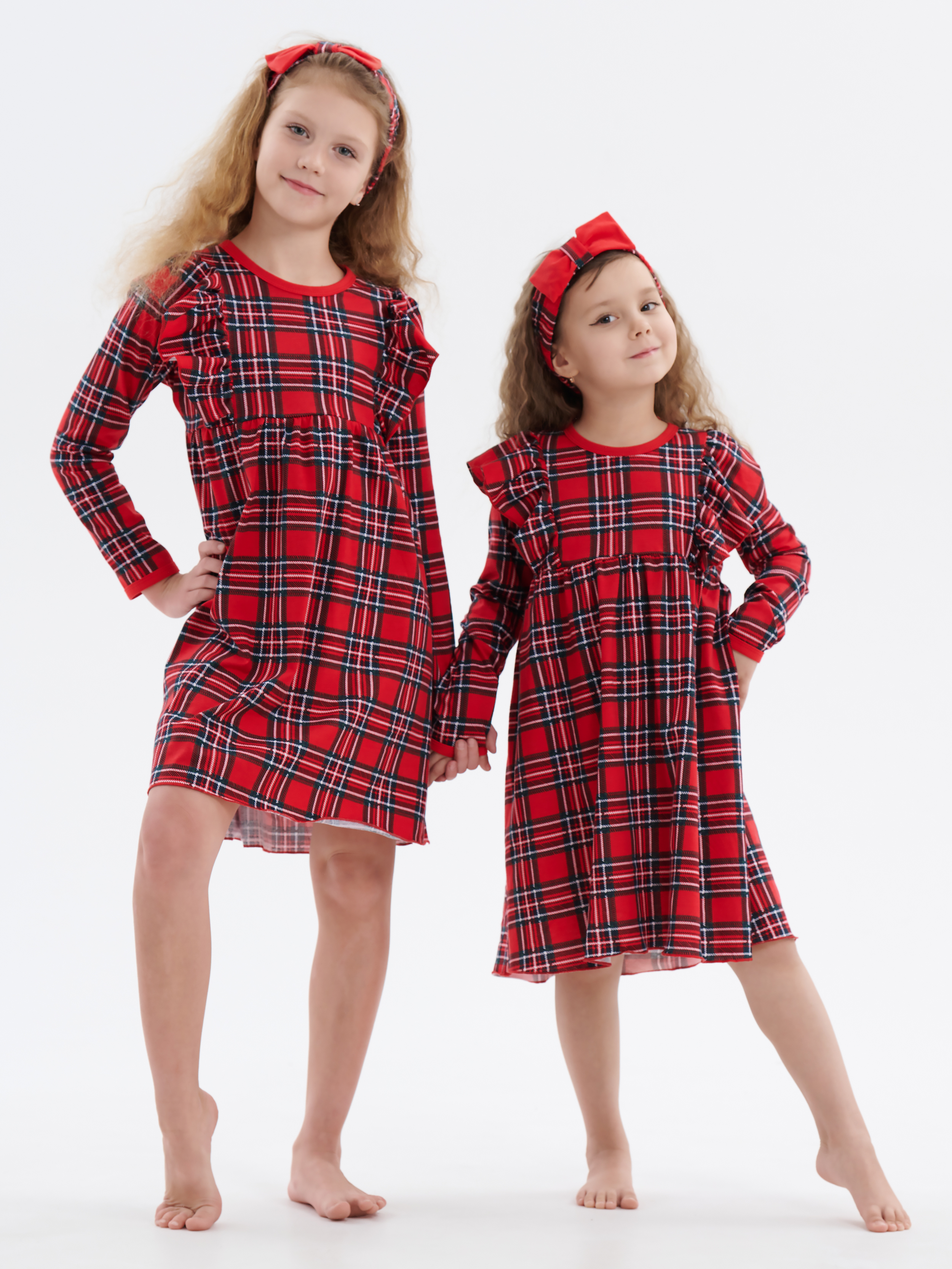 Платье КрутышОк Т-073 красный, синий - фото 2