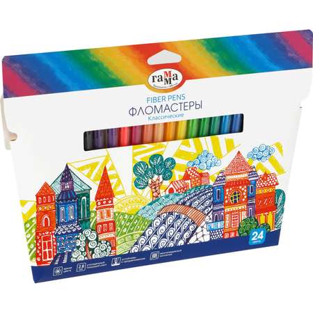 Фломастеры ГАММА 24 цв.