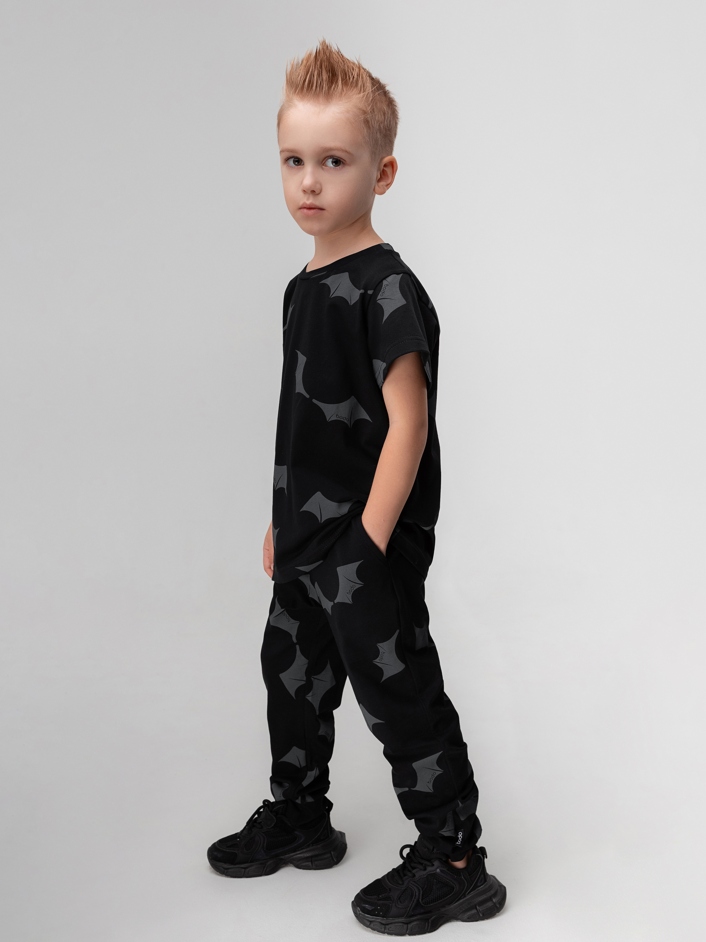 Костюм спортивный Bodo 11-360МU_черный (темно-серый) - фото 4