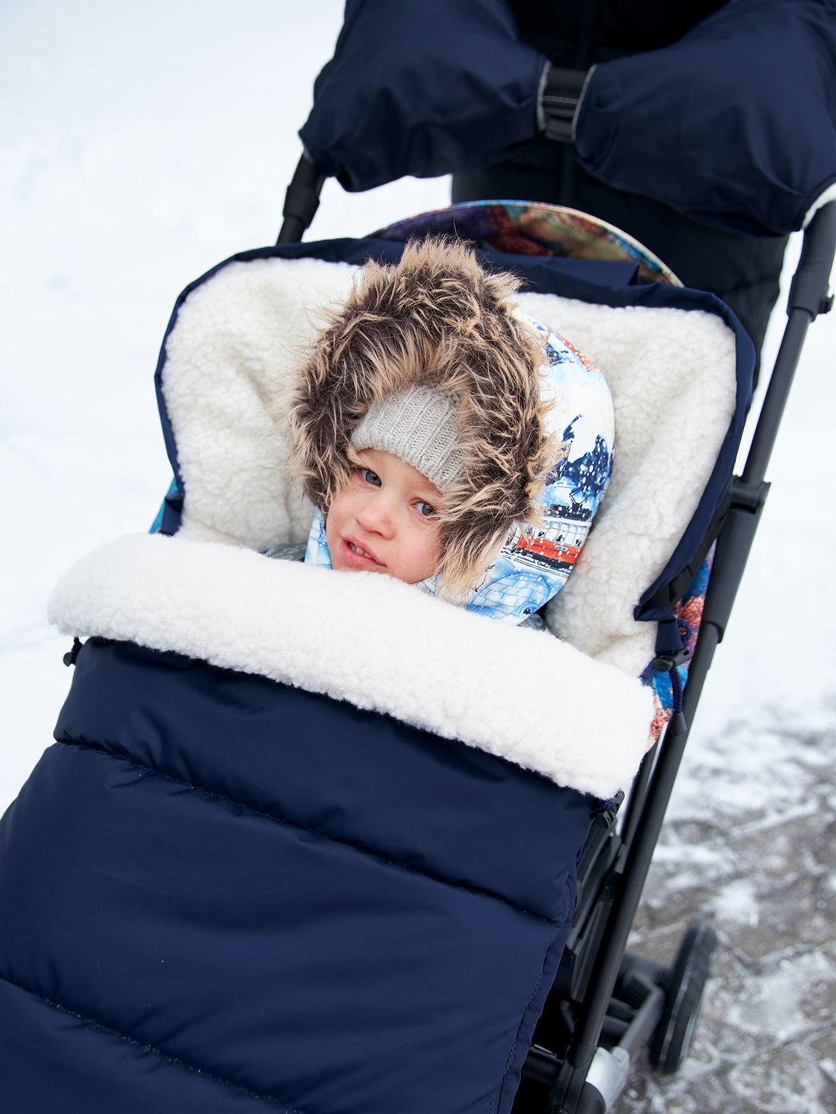 Конверт в коляску Осьминожка Трансформер синий - фото 15