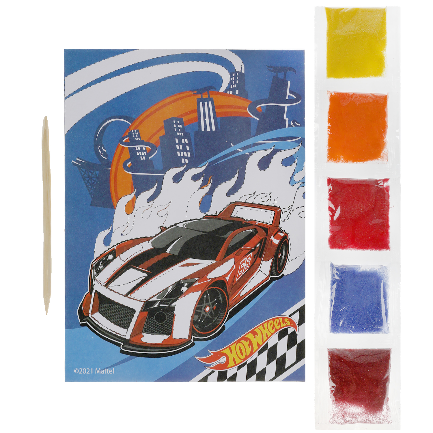 Набор для творчества МультиАРТ Hot Wheels аппликация - фото 2