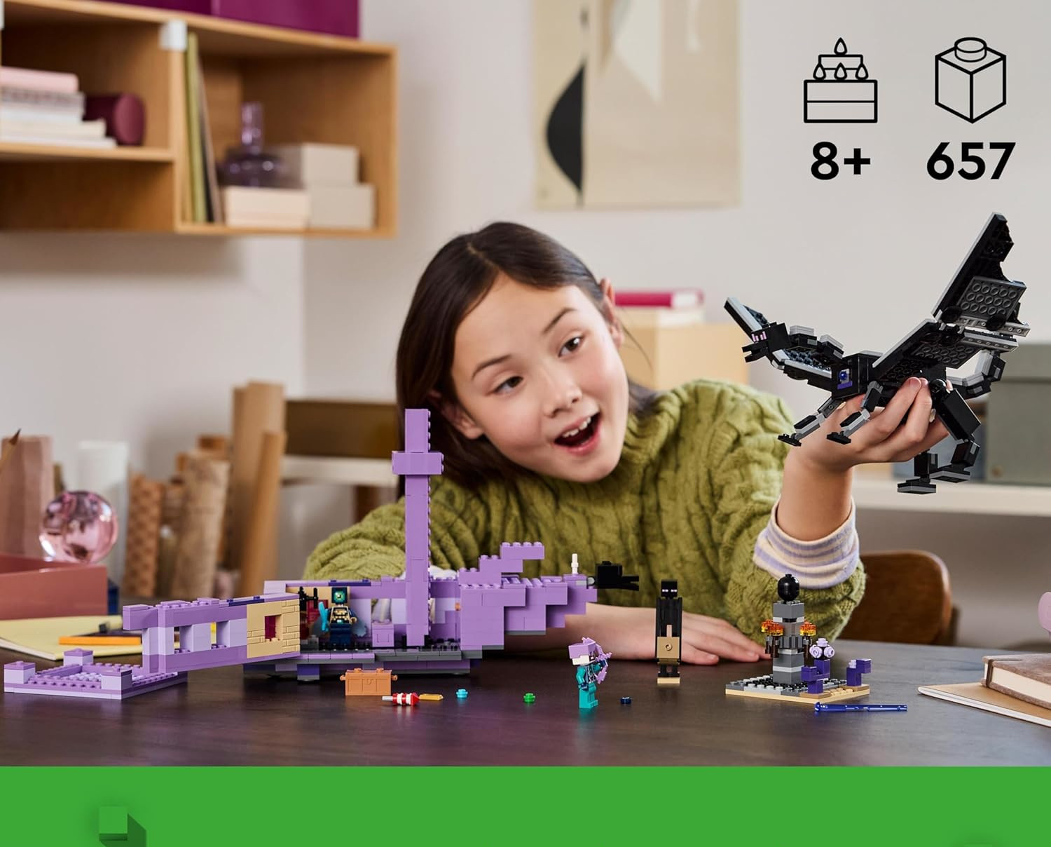 Конструктор LEGO Minecraft Дракон Эндера и Корабль блочный - фото 9