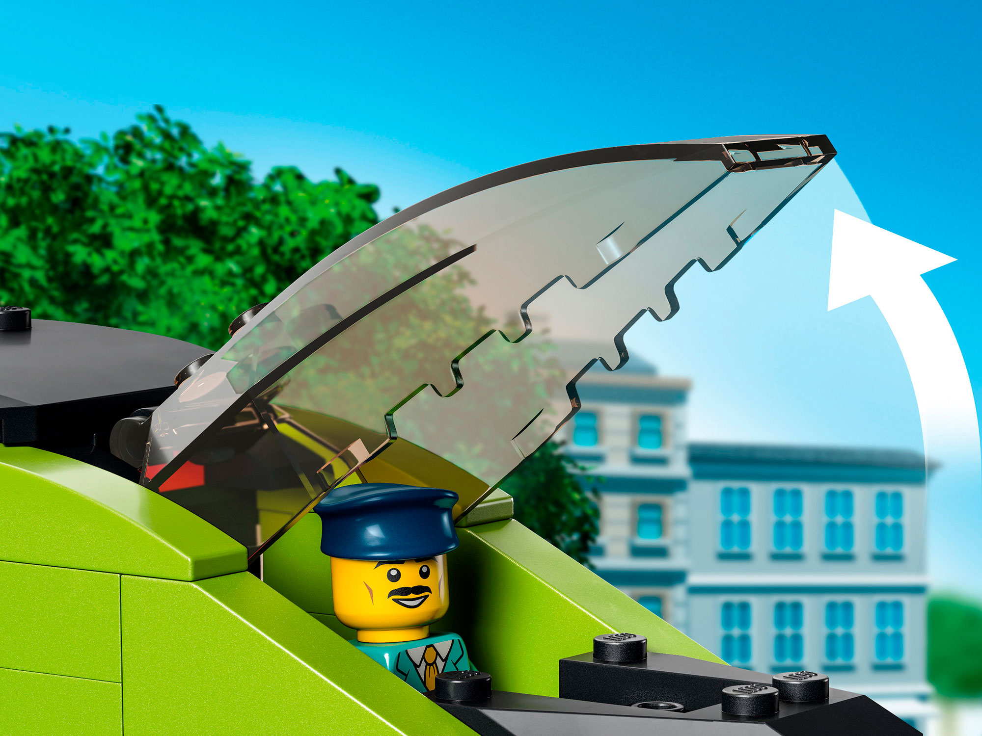 Конструктор LEGO City Пассажирский поезд-экспресс блочный - фото 6