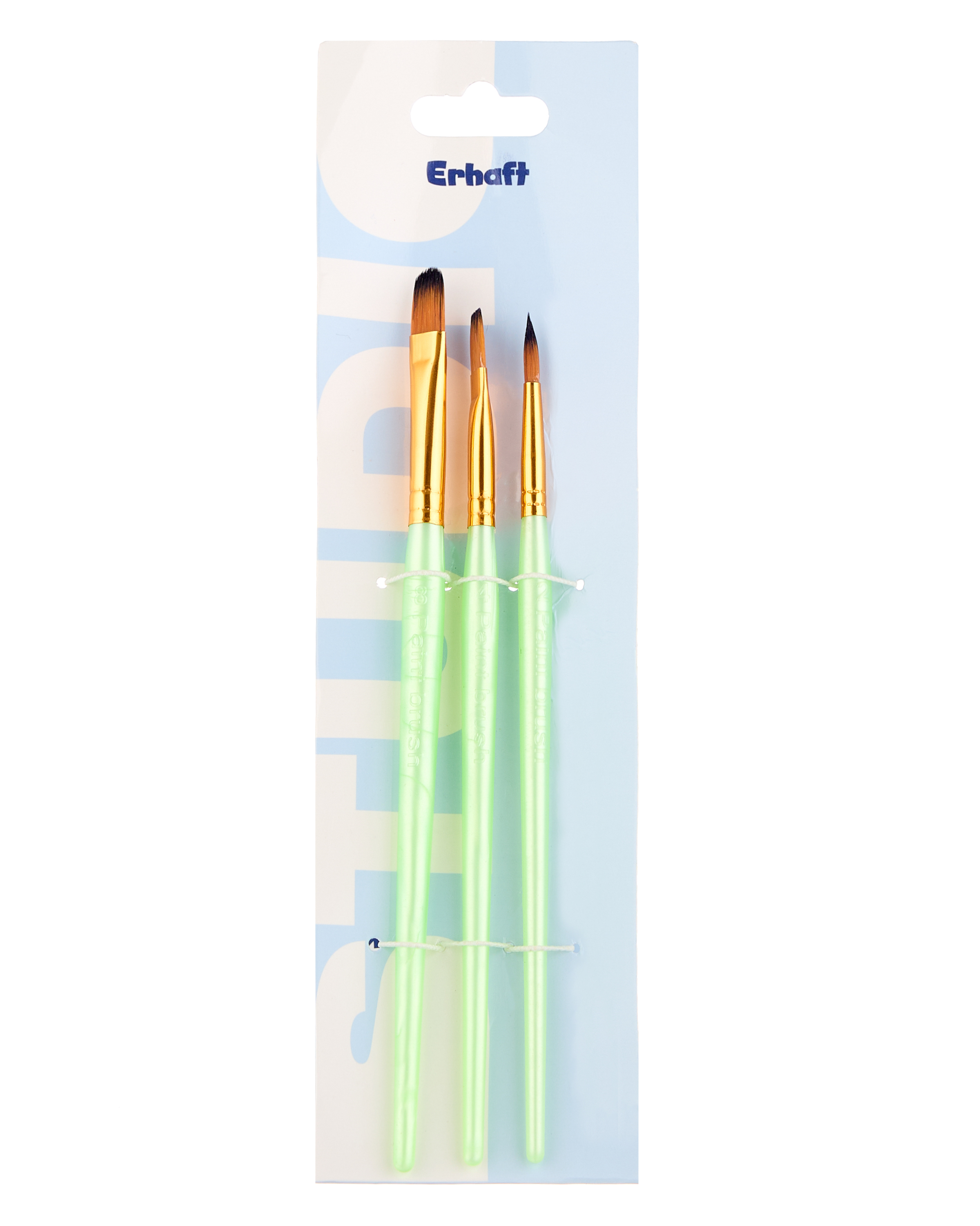 Кисть Erhaft 3 шт. (синтетика) в ассортименте - фото 2