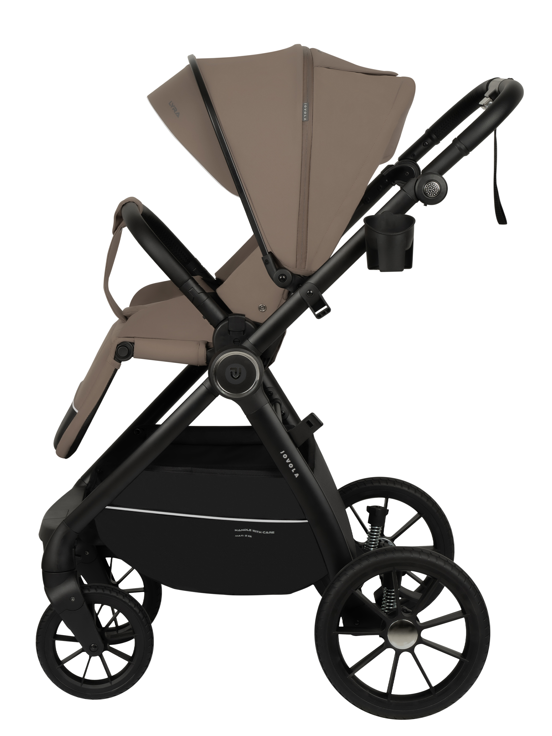 Коляска прогулочная JOVOLA LYRA темно-бежевый - фото 23