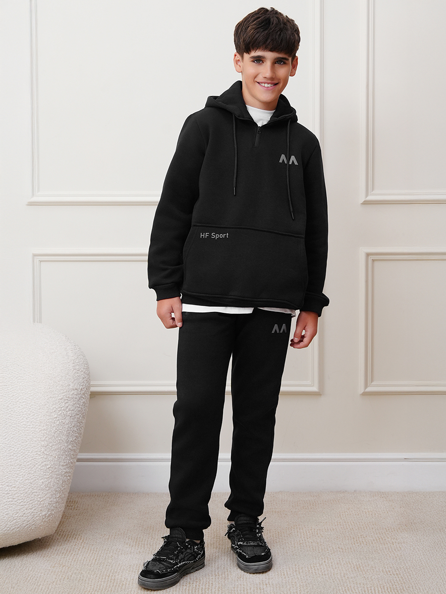 Худи и брюки HappyFox HFJKD7096черный - фото 1