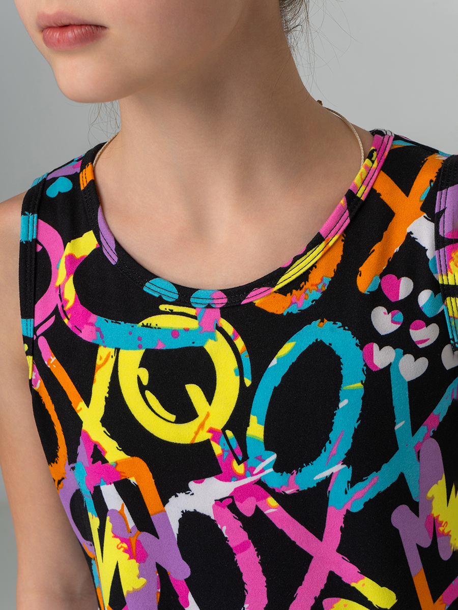 Платье HappyFox HF00199черный.с.сердечками - фото 5