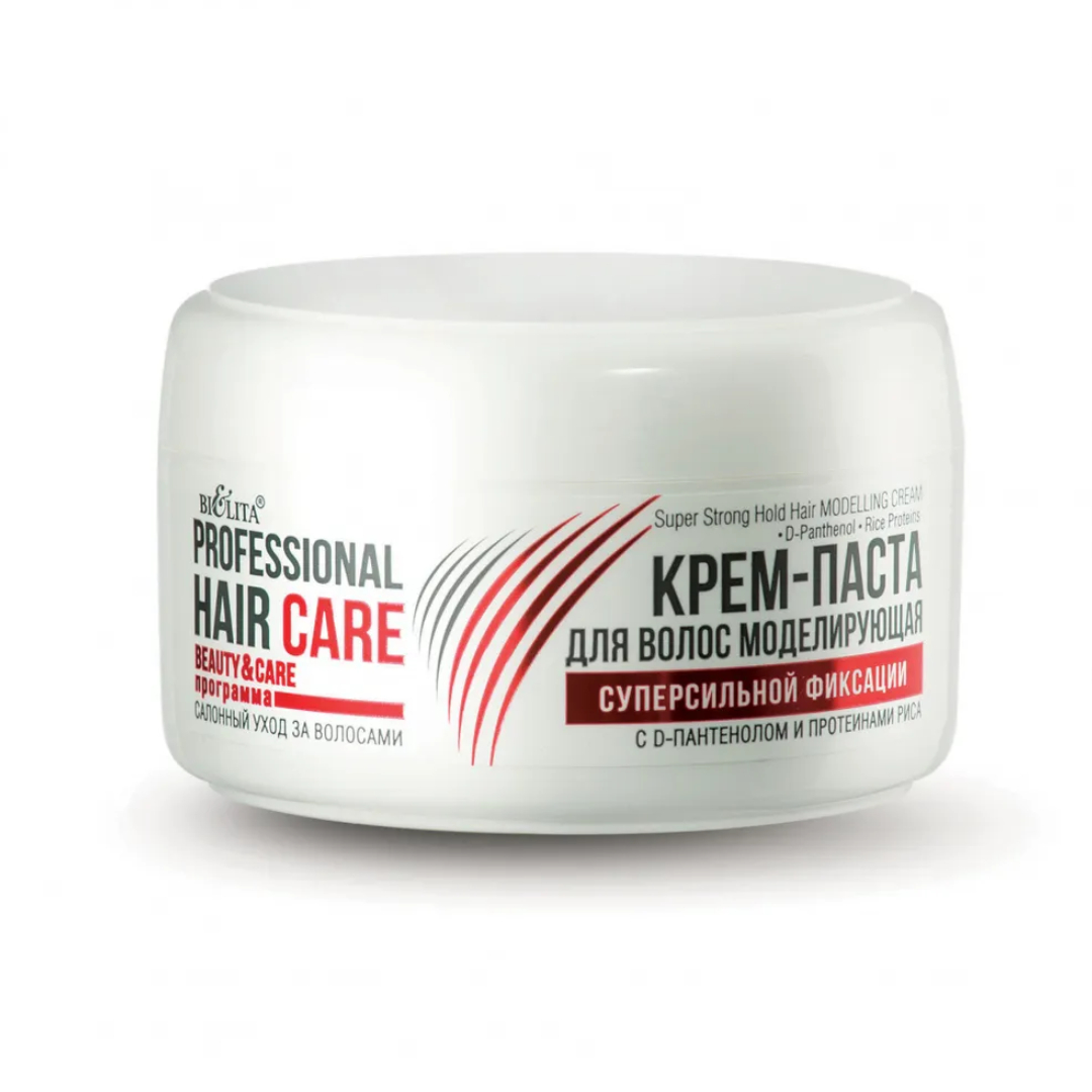 Крем-паста для волос БЕЛИТА Hair Care моделирующая суперсильной фиксации 85 г - фото 1