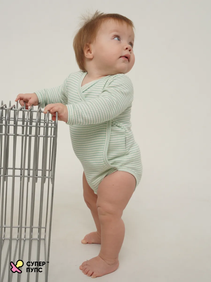 Боди 3 шт Супер Пупс нбр/3пр/бд/зап/зеленыецветочки - фото 26