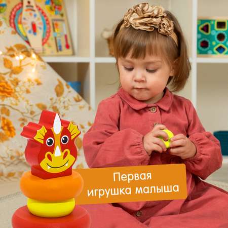 Игрушка Alatoys пирамидка Монтессори