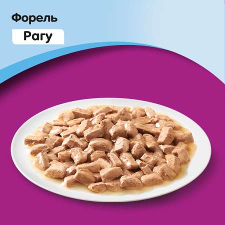 Корм влажный для кошек Whiskas 85г рагу с форелью пауч