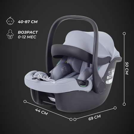 Автокресло Rant Carry Isofix 0 (0 -13 кг) серый