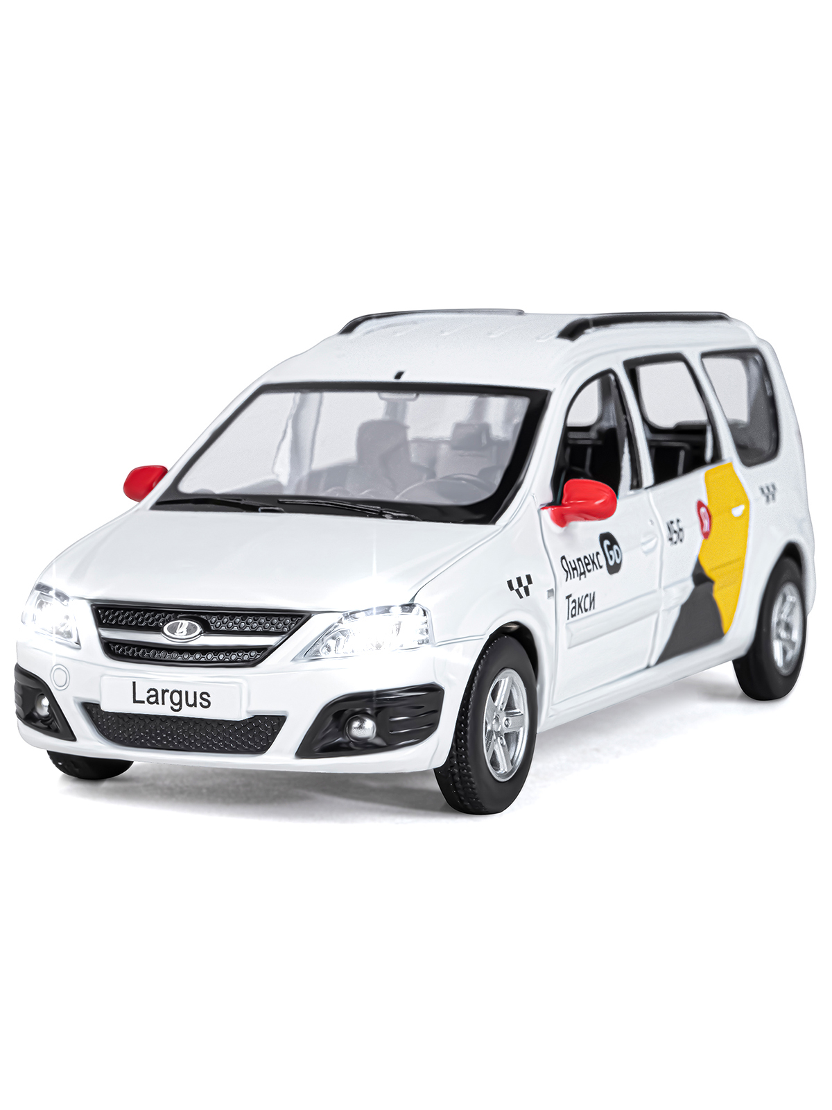Автомобиль Яндекс GO LADA Largus Такси озвучено Алисой 1:24 JB1251343/Яндекс GO - фото 11