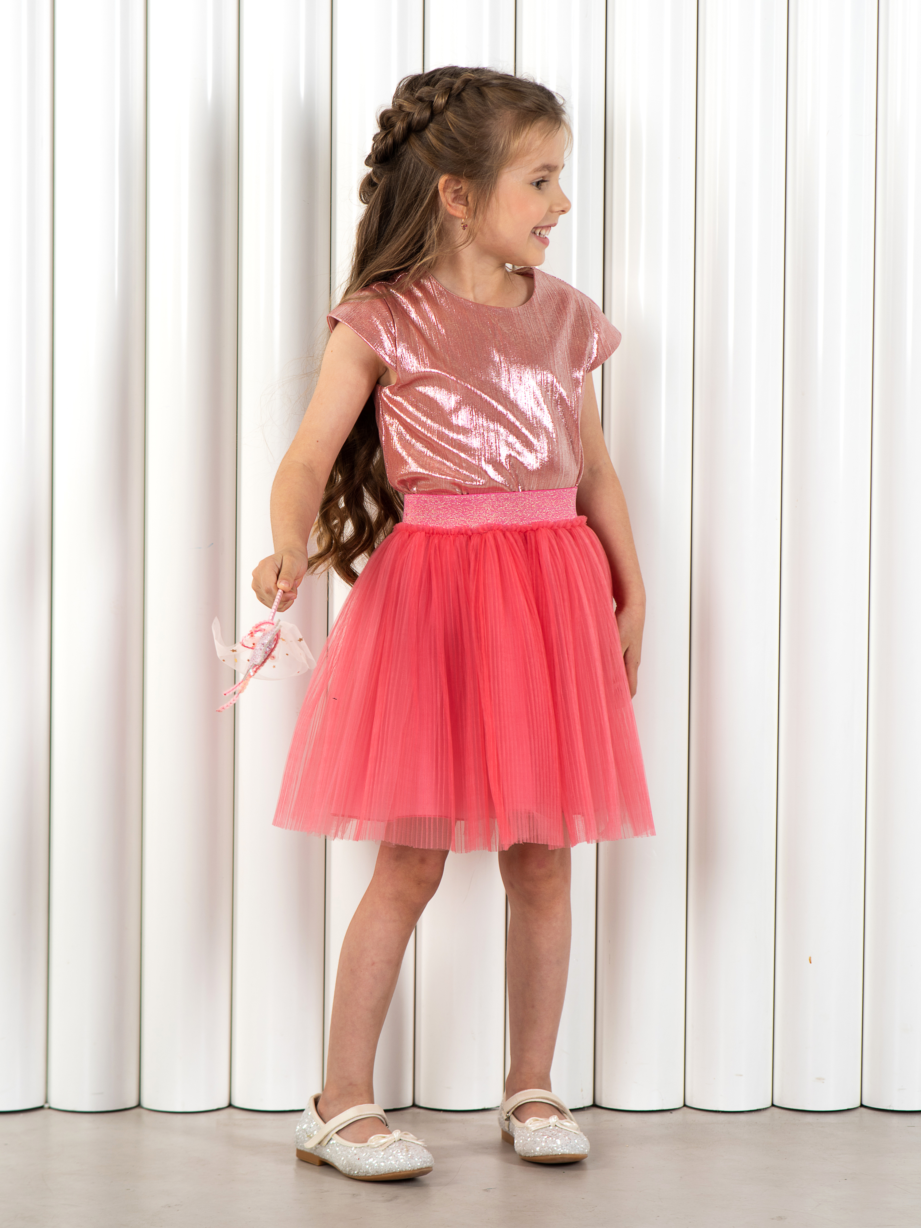 Юбка LisaWeta S-142 коралловый - фото 3