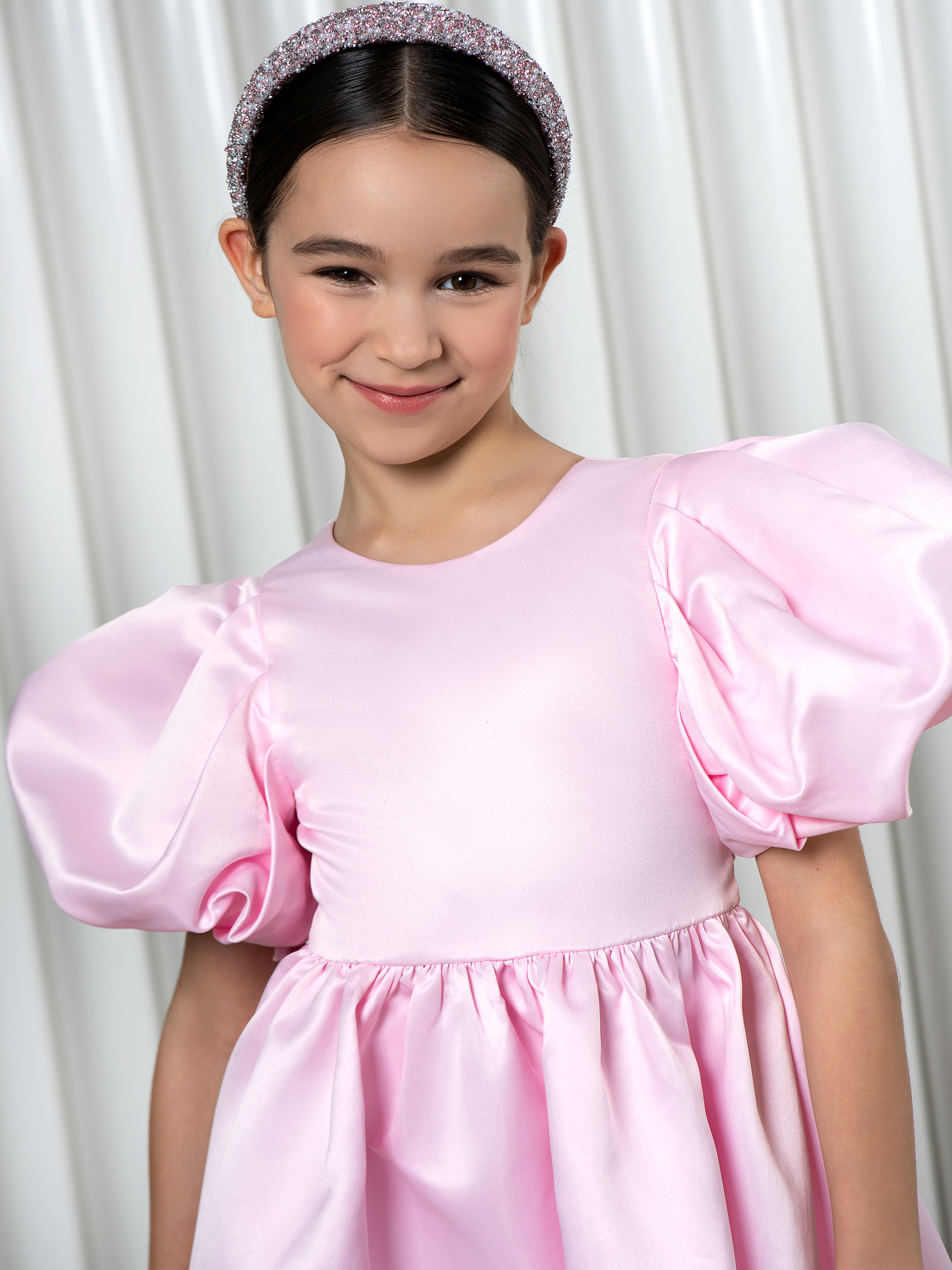 Платье LisaWeta D-144 светло-розовый - фото 5