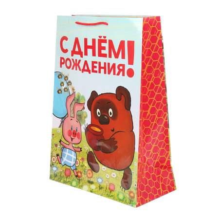 Пакет Чудо Праздник Союзмультфильм Винни Пух Глянцевый 33.5*45*15см 396252