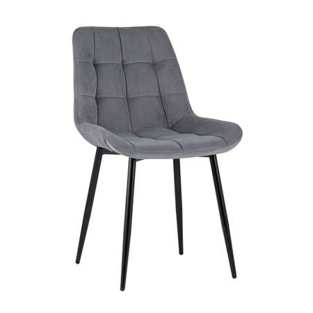 Комплект стульев Stool Group для кухни 4 шт Флекс велюр серый