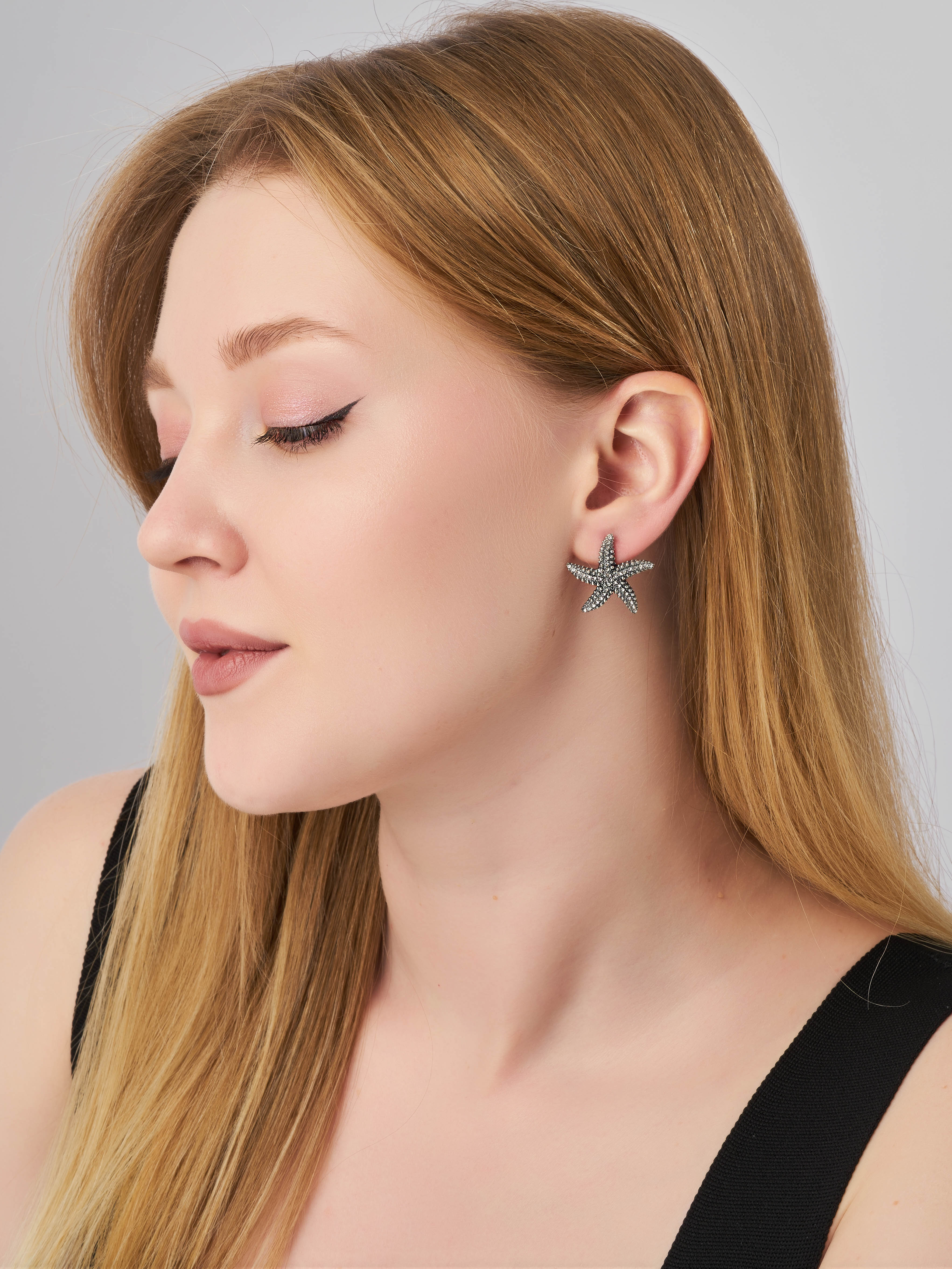 Серьги Shine and Beauty 80275-410-с-белыестразы - фото 2